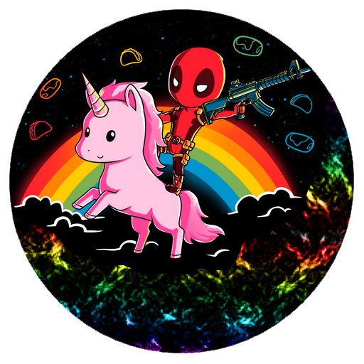 Deadpool Mythical Character Fictional Unicorn Drawing Creature PNG Image