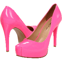 transparent female shoes