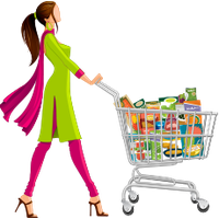 Shopping transparent background PNG cliparts free download