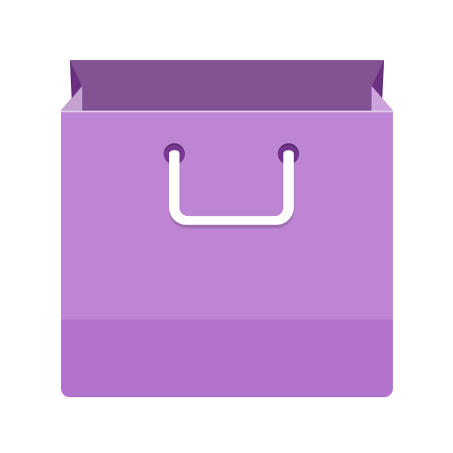 Purple Shopping Bag Clip Art Transparent PNG Image