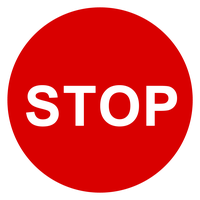 Sign stop Transparent PNG Image
