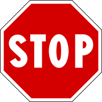 Sign stop Transparent PNG Image