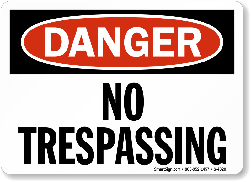 No Trespassing Sign Free HQ Image PNG Image
