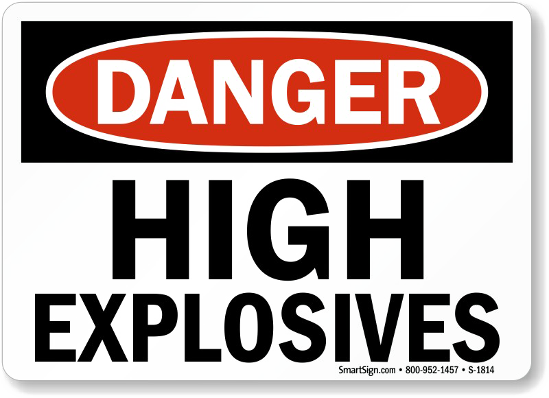 Explosive Sign PNG Image High Quality PNG Image