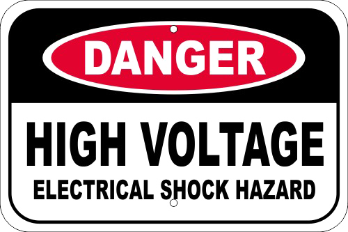 High Voltage Sign Free Clipart HD PNG Image