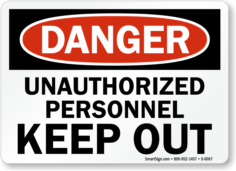 Unauthorized Sign Free Download Image PNG Image