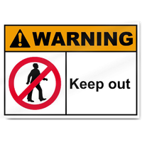 Keep Out Warning Free HQ Image PNG