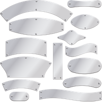 Banner Metal Silver Texture Sign Download HD PNG PNG Image