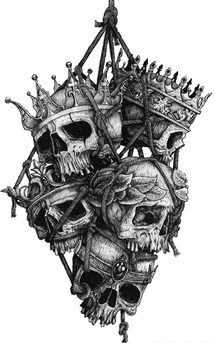 Tattoo Head Skull Crown Human Symbolism PNG Image