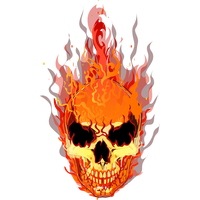 T-Shirt Fire Vector Flame Skull Download HQ PNG PNG Image