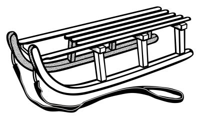 Sled Transparent PNG Image