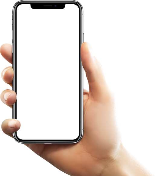 Smartphone Hand Pic Holding Mockup PNG Image