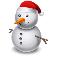 Cartoon Snowman PNG Image