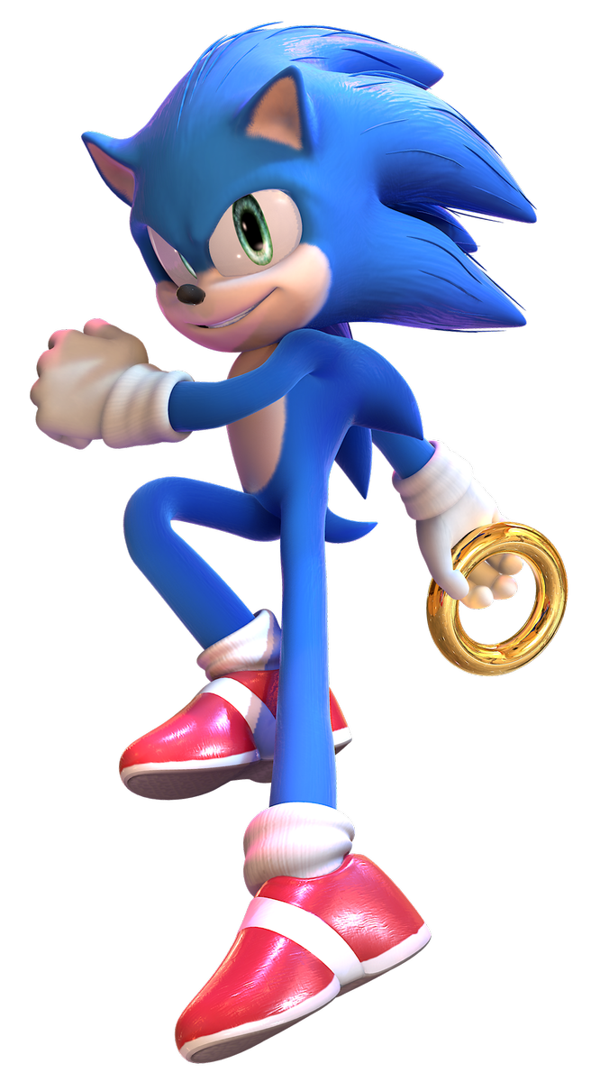 Sonic The Movie Hedgehog PNG Free Photo PNG Image