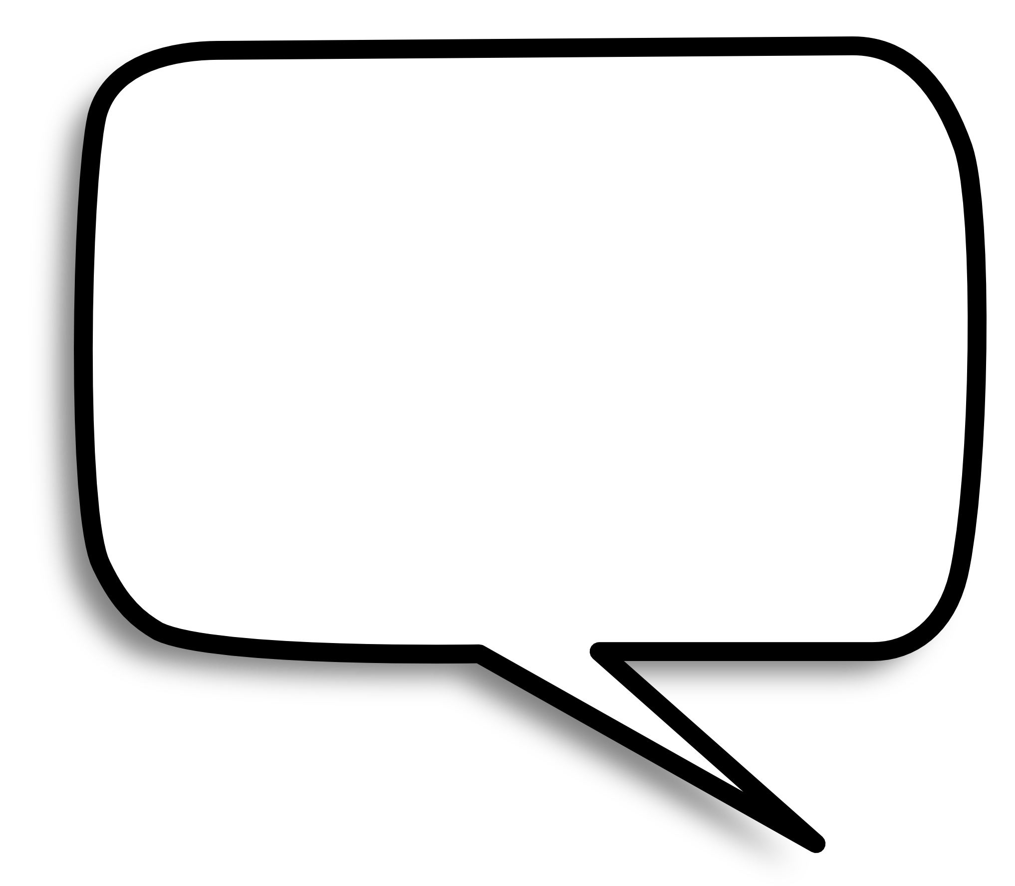 Speech balloon Transparent PNG Image