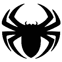 Black Spider Siluet Logo Png Image Transparent HQ PNG Download | FreePNGImg