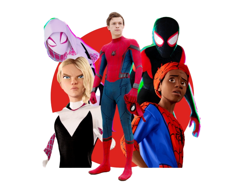 The Spider-Man Into Spider-Verse Free Photo PNG Image