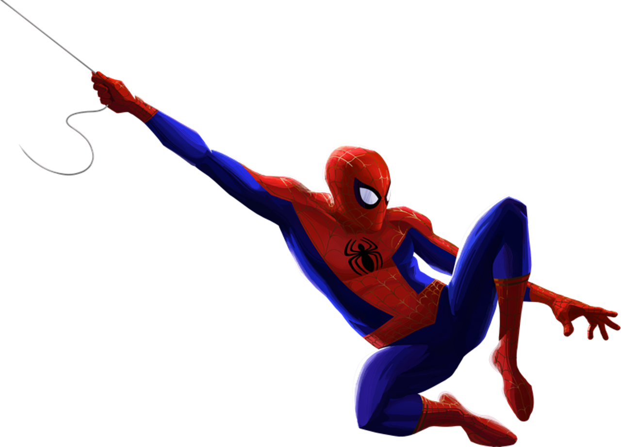 The Spider-Man Into Spider-Verse Free Clipart HQ PNG Image. 