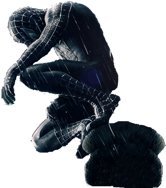 Spiderman Black Transparent Background PNG Image