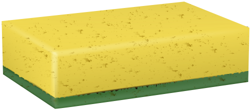 Washing sponge Transparent PNG Image