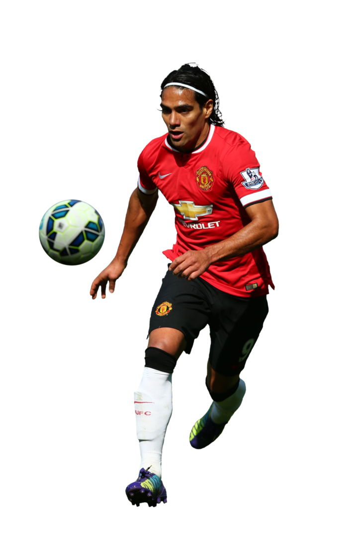 United Radamel Football Ball Player Fc Manchester PNG Image