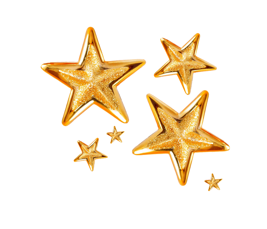 Star Glitter Gold PNG Free Photo PNG Image