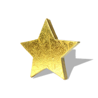 3D Gold Star Hd Transparent PNG Image