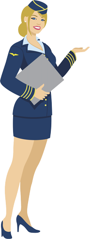 Stewardess Transparent PNG Image