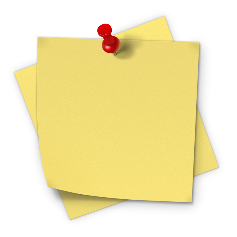 Sticky note Transparent PNG Image