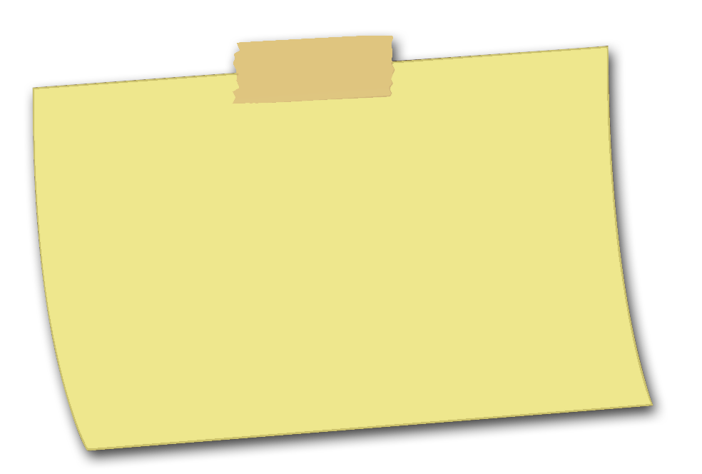 Sticky note Transparent PNG Image