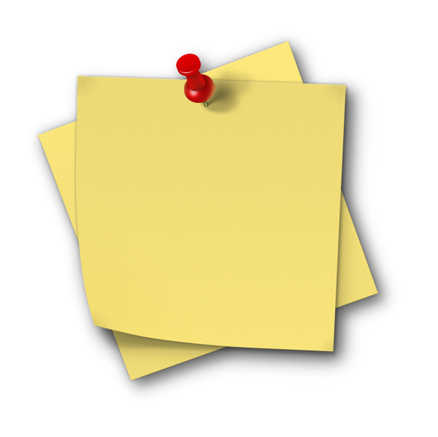 Sticky note Transparent PNG Image