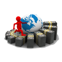 Business Marketing Bill Dollar Creative Villain Red PNG Image