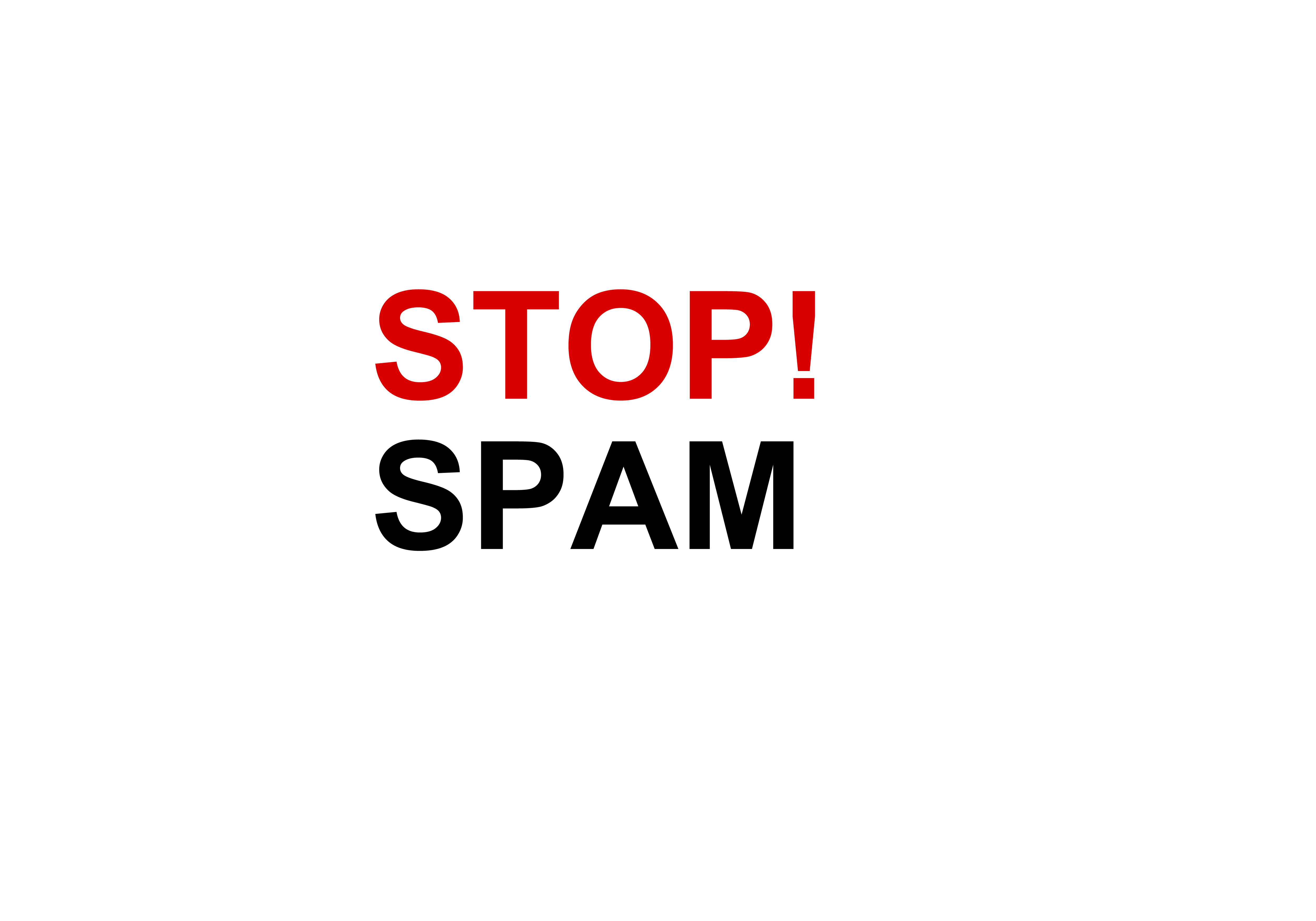 Stop spam Transparent PNG Image