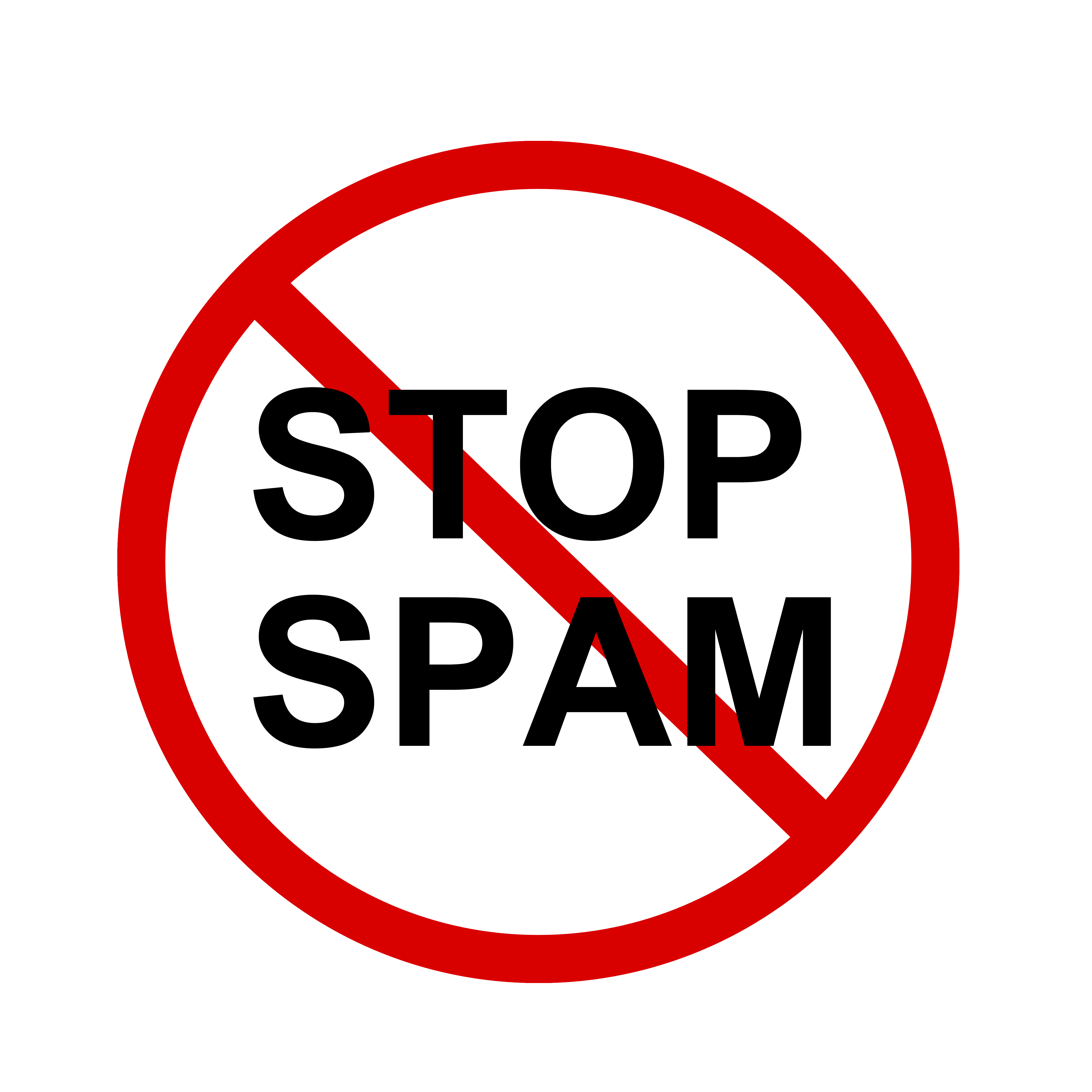 Stop spam Transparent PNG Image