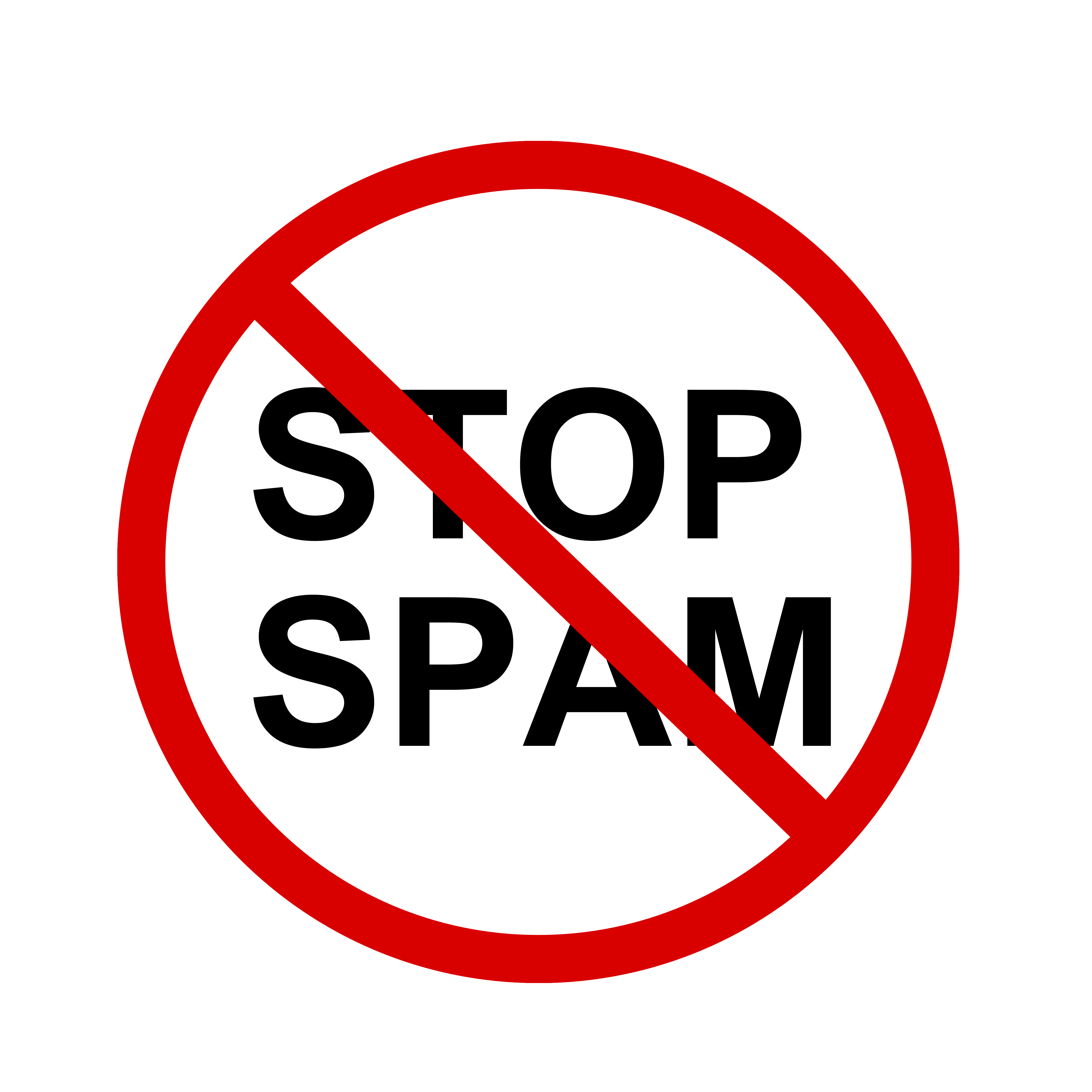 Stop spam Transparent PNG Image