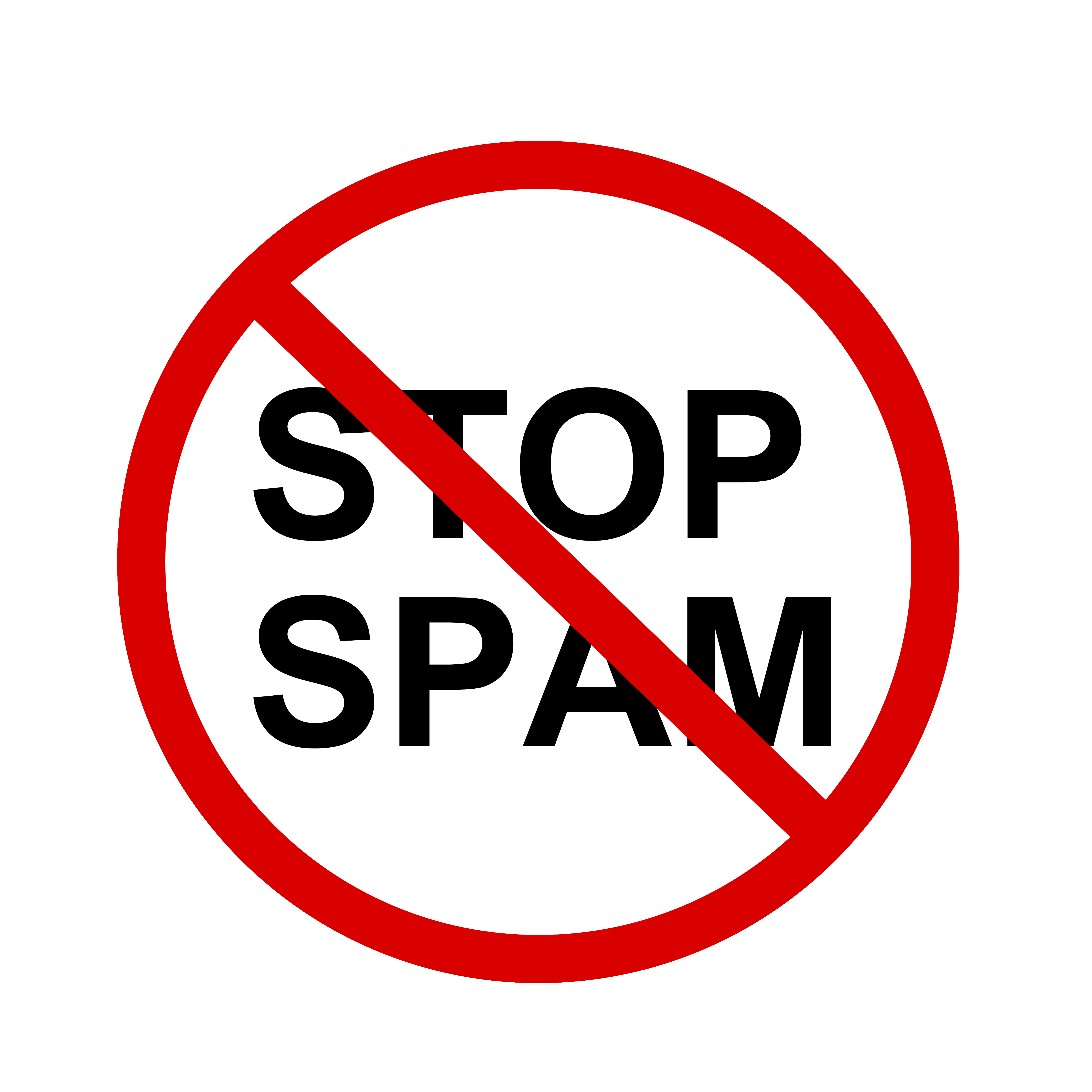 Stop spam Transparent PNG Image