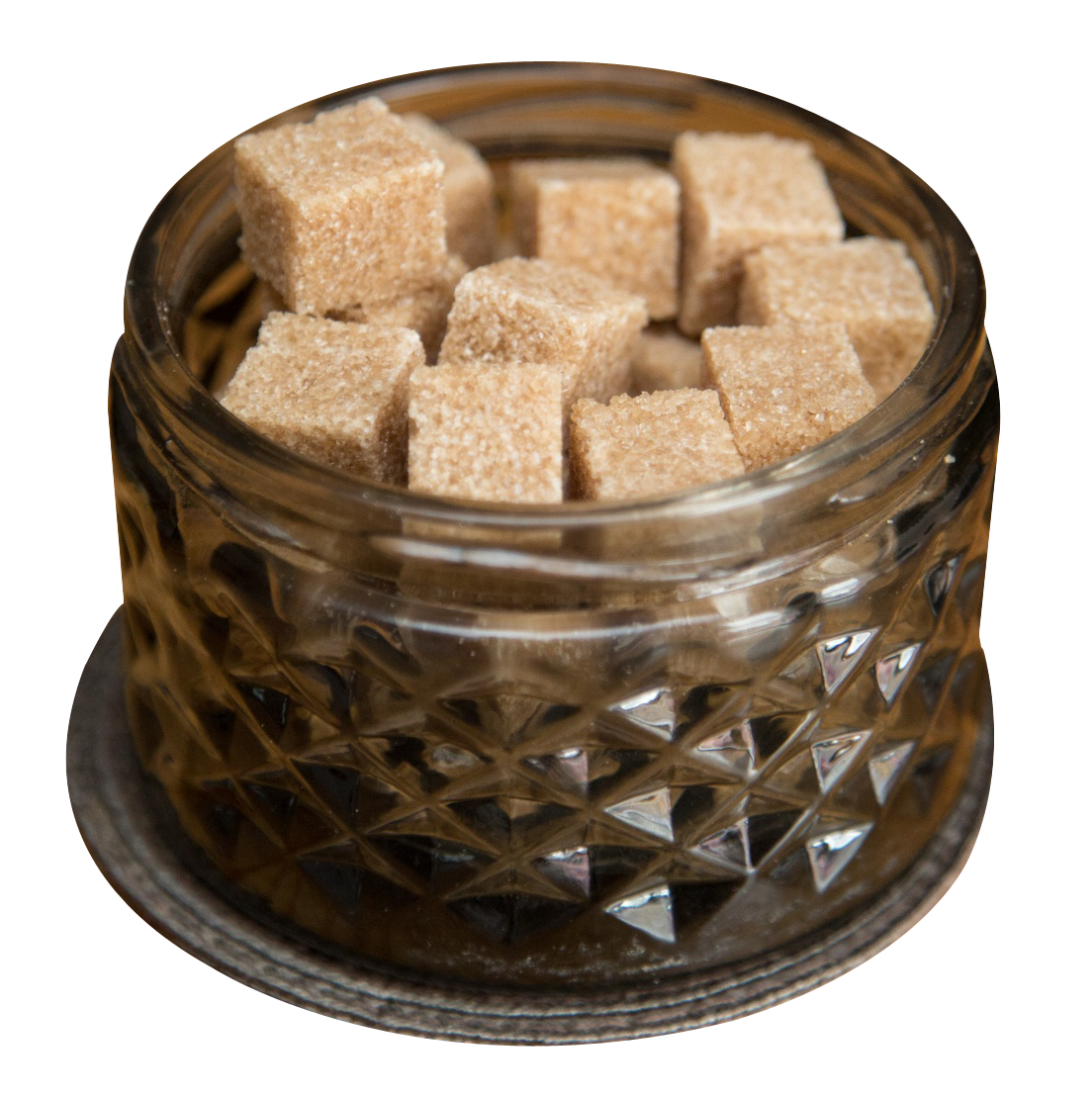 Big Cane Cubes Sugar Brown PNG Image