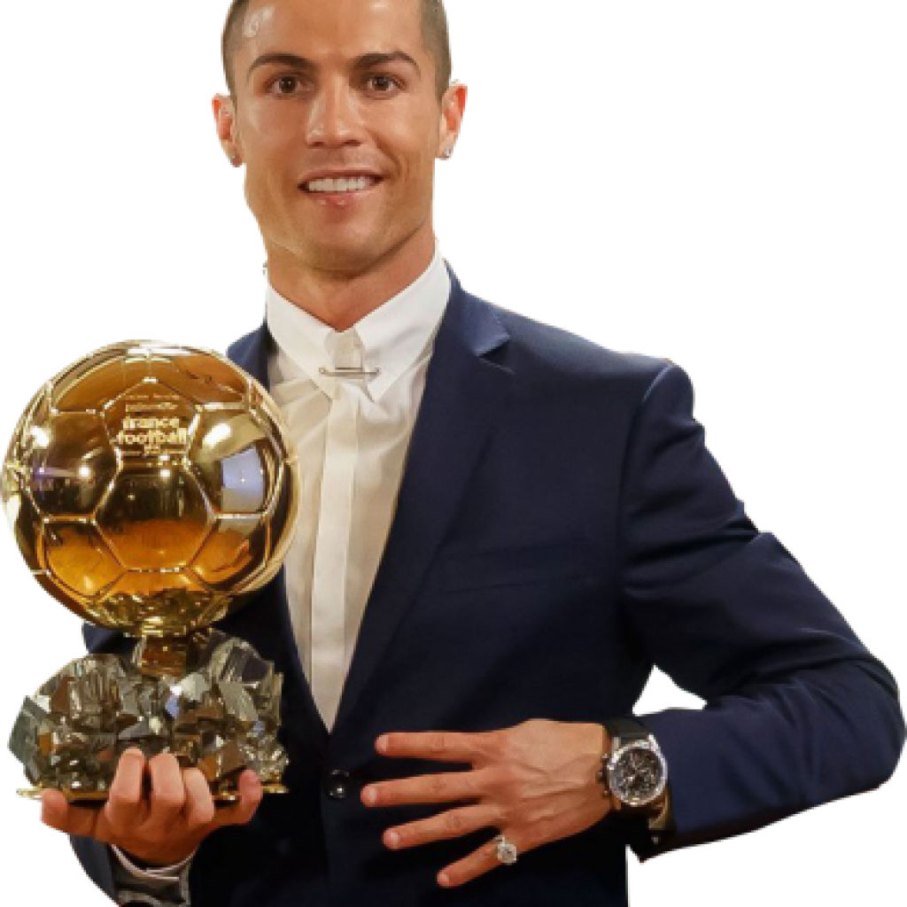 Trophy League Cristiano Ballon Ronaldo Gentleman Uefa PNG Image