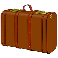 Suitcase Clip Art Free PNG Image