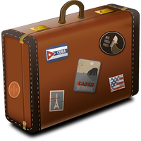 Vintage Suitcase Icon PNG Image