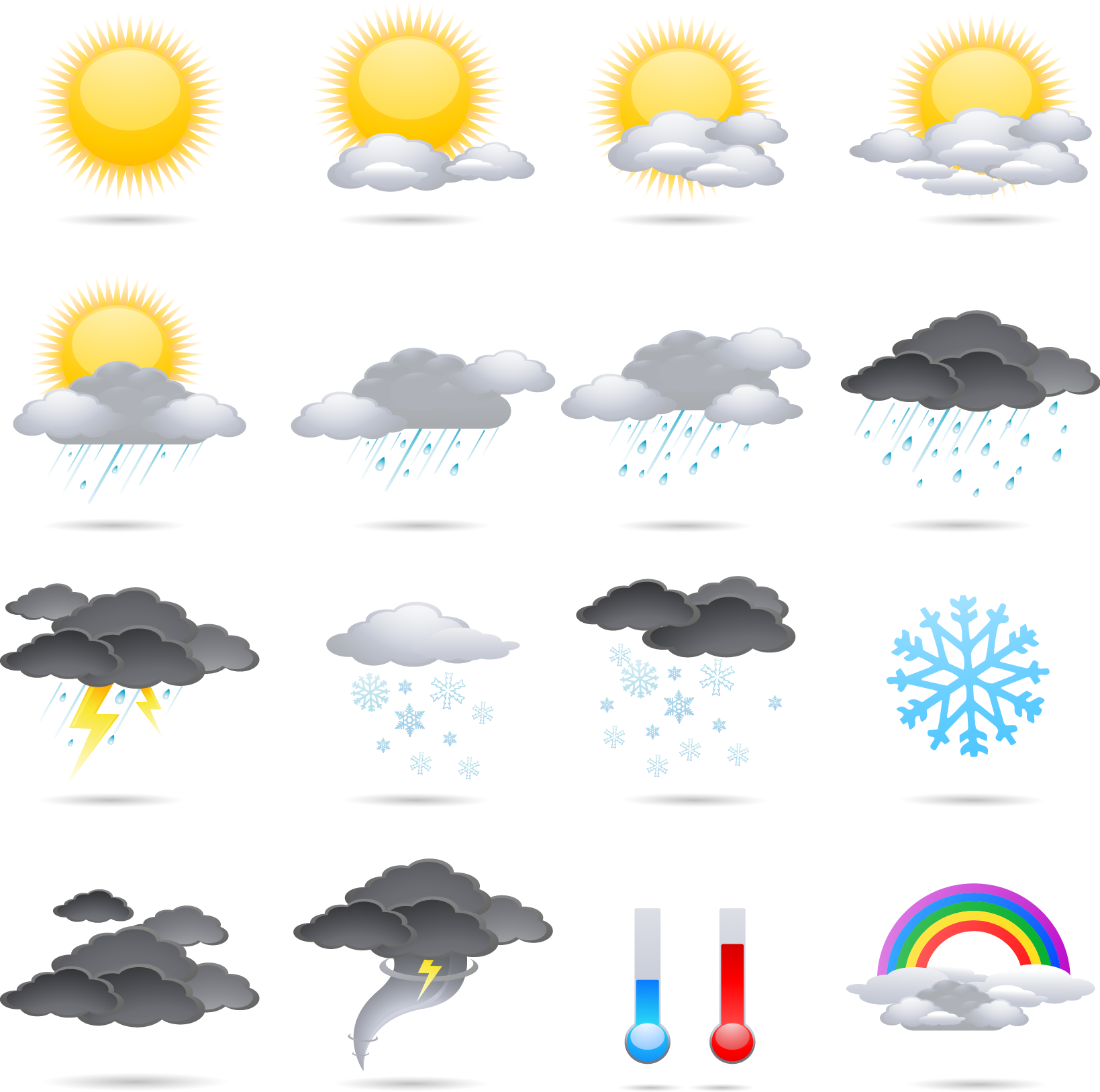 Color Meteorology Weather Vector Icon Free HQ Image PNG Image