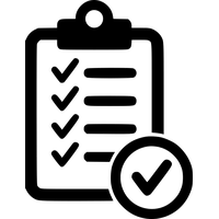 Icons Checklist Computer Black Text White PNG Image