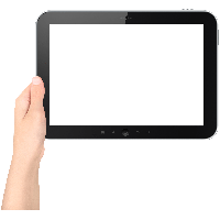 Tablet Holding Female Hand Free Download Image Transparent PNG Image