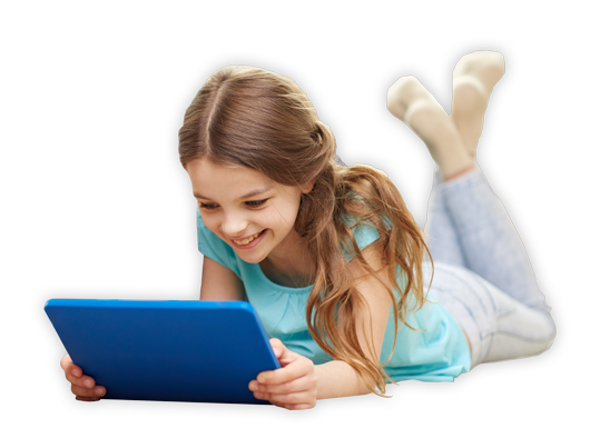 Girl Tablet Free Clipart HQ PNG Image