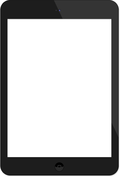 Transparent Tablet In Hands PNG Image