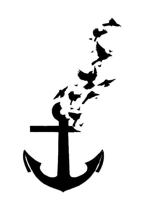 Wall Tattoo Decal Bird Anchor Free HQ Image PNG Image