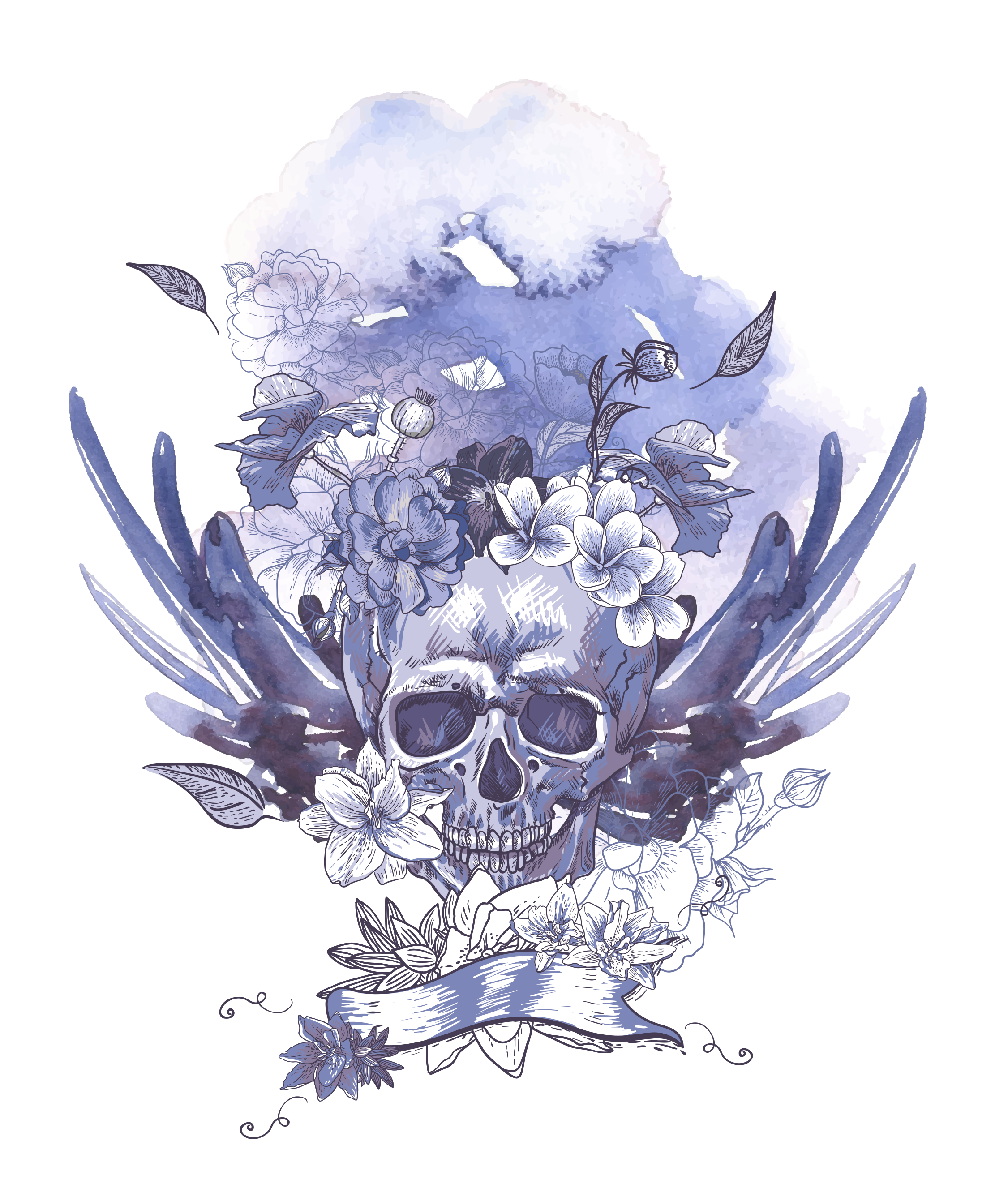 AI Art: Blue demon holding a blue skull by @𝕻𝖆𝖕𝖎 | PixAI