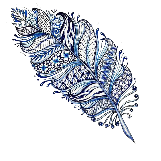 Tattoo Designs Mehndi Feather Mandala Drawing PNG Image