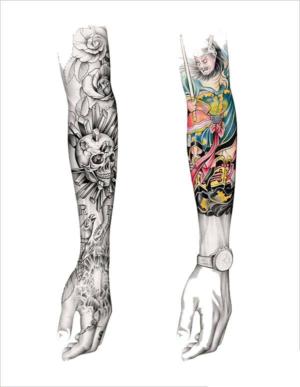 Tattoo Arm Sleeve PNG File HD PNG Image