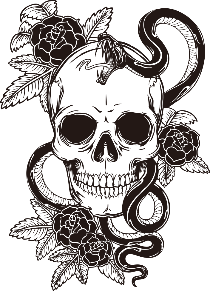T-Shirt Tattoo Print Skull Sleeve Free Clipart HQ PNG Image